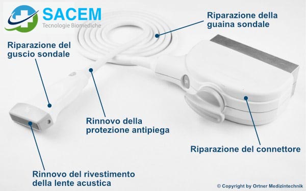 Sacem, Riparare in modo professionale sonde ecografiche