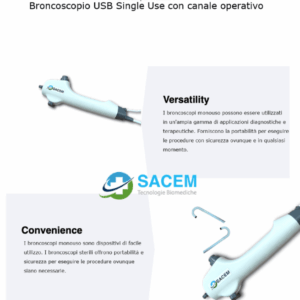 Colonscopio USB Single use 5,8 mm lungo 135 cm