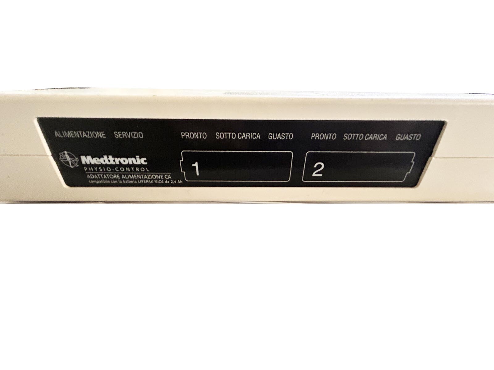 PHYSIO CONTROL Adattatore di alimentazione DC 12V, caricabatterie sotto l’armadio per Lifepak 12, (per il funzionamento con batterie NICD), di seconda mano